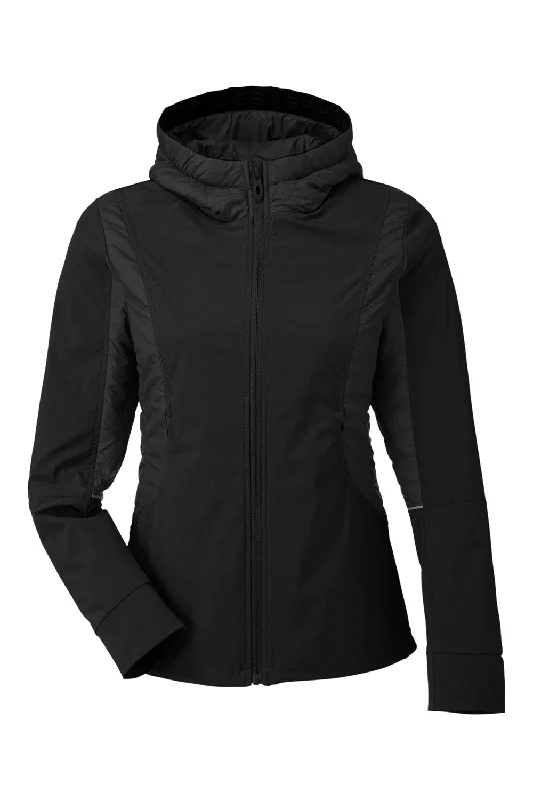 Spyder Womens Powerglyde Full Zip Hooded Jacket - Black