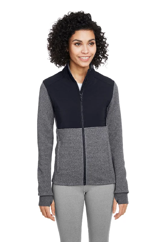 Spyder Womens Pursuit Full Zip Jacket - Heather Black/Black