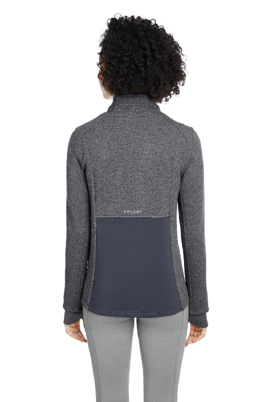 Spyder Womens Pursuit Full Zip Jacket - Heather Black/Polar Grey