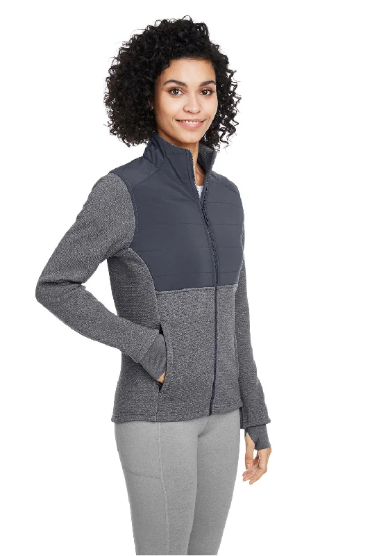 Spyder Womens Pursuit Full Zip Jacket - Heather Black/Polar Grey