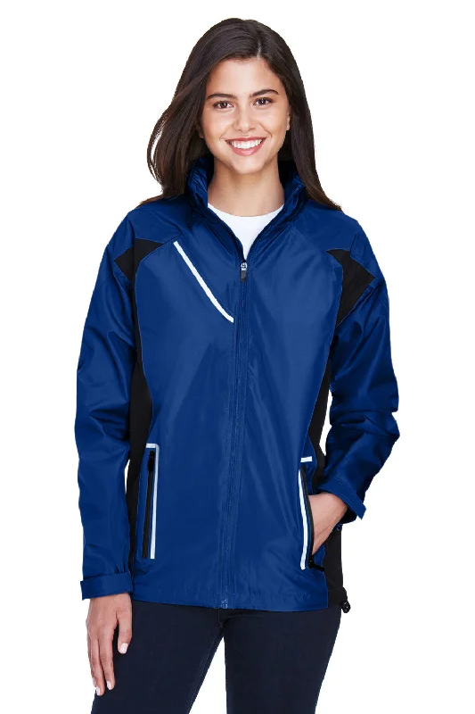 Team 365 Womens Dominator Waterproof Full Zip Hooded Jacket - Royal Blue