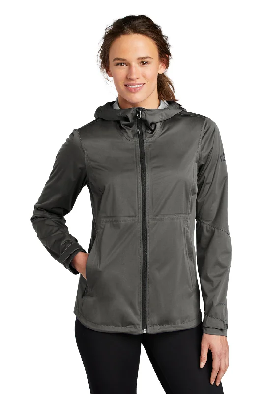 The North Face Womens All Weather DryVent Windproof & Waterproof Full Zip Hooded Jacket - Asphalt Grey