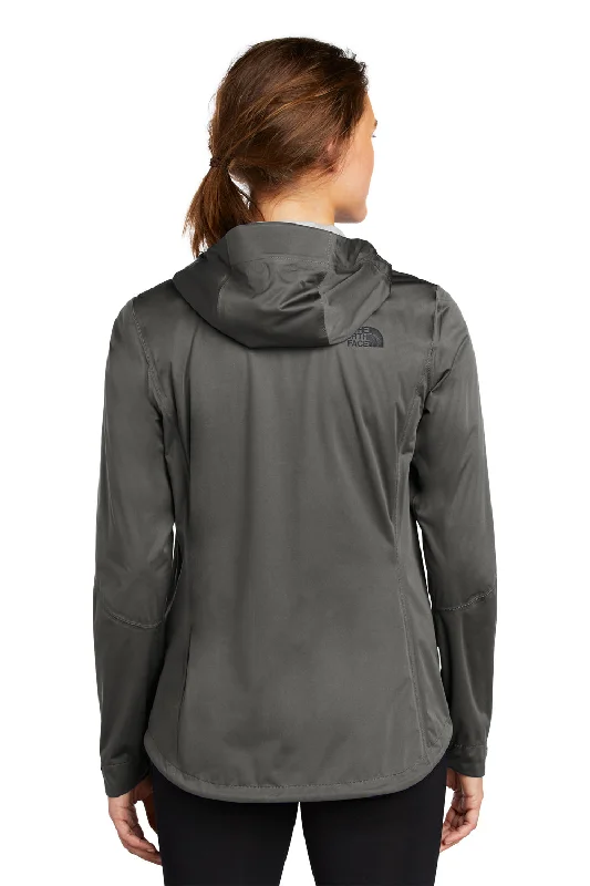 The North Face Womens All Weather DryVent Windproof & Waterproof Full Zip Hooded Jacket - Asphalt Grey