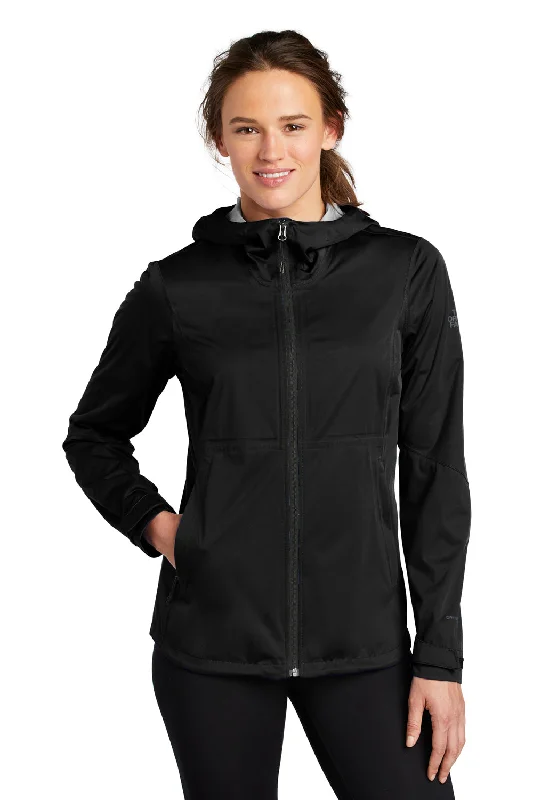 The North Face Womens All Weather DryVent Windproof & Waterproof Full Zip Hooded Jacket - Black