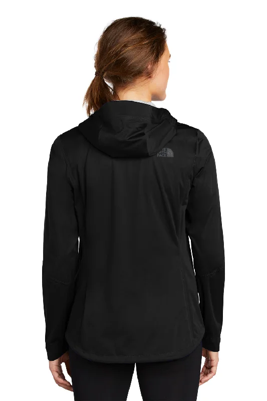 The North Face Womens All Weather DryVent Windproof & Waterproof Full Zip Hooded Jacket - Black