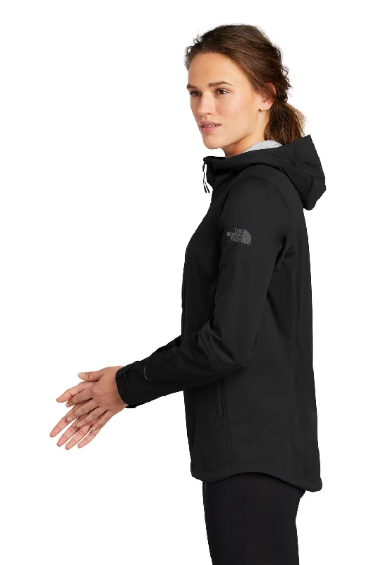 The North Face Womens All Weather DryVent Windproof & Waterproof Full Zip Hooded Jacket - Black