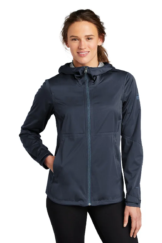 The North Face Womens All Weather DryVent Windproof & Waterproof Full Zip Hooded Jacket - Urban Navy Blue