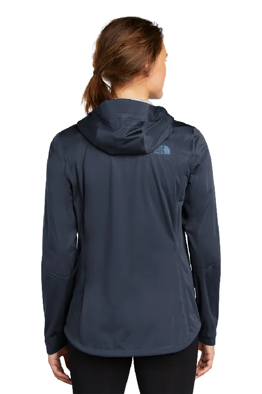 The North Face Womens All Weather DryVent Windproof & Waterproof Full Zip Hooded Jacket - Urban Navy Blue