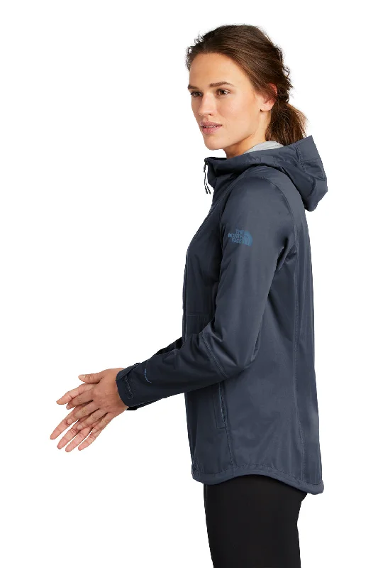 The North Face Womens All Weather DryVent Windproof & Waterproof Full Zip Hooded Jacket - Urban Navy Blue