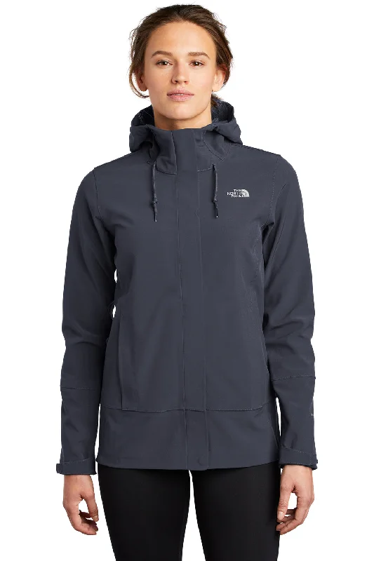 The North Face Womens Apex DryVent Windproof & Waterproof Full Zip Hooded Jacket - Urban Navy Blue