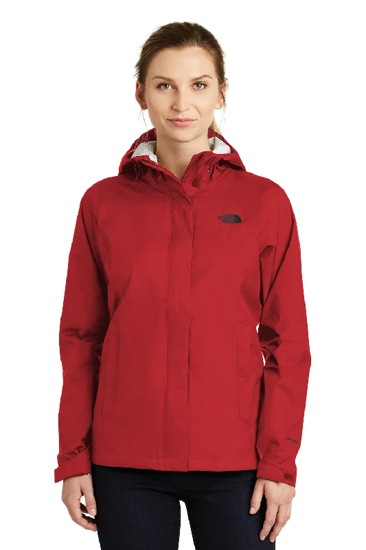 The North Face Womens DryVent Windproof & Waterproof Full Zip Hooded Jacket - Rage Red - Closeout