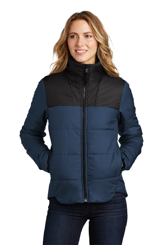 The North Face Womens Water Resistant Everyday Insulated Full Zip Jacket - Shady Blue - Closeout