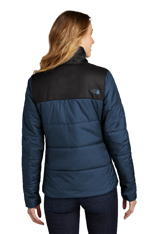 The North Face Womens Water Resistant Everyday Insulated Full Zip Jacket - Shady Blue - Closeout