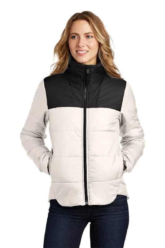 The North Face Womens Water Resistant Everyday Insulated Full Zip Jacket - Vintage White - Closeout