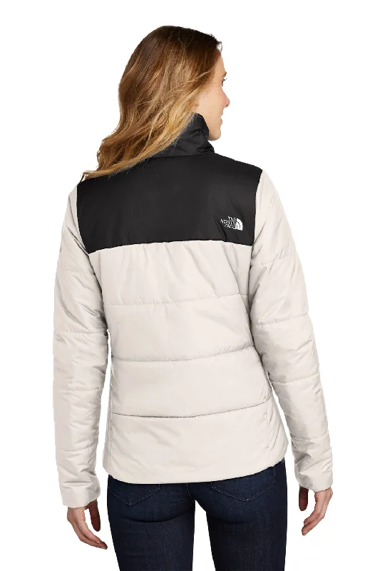 The North Face Womens Water Resistant Everyday Insulated Full Zip Jacket - Vintage White - Closeout