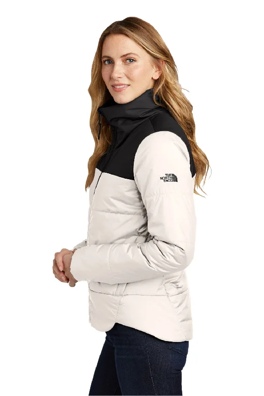 The North Face Womens Water Resistant Everyday Insulated Full Zip Jacket - Vintage White - Closeout