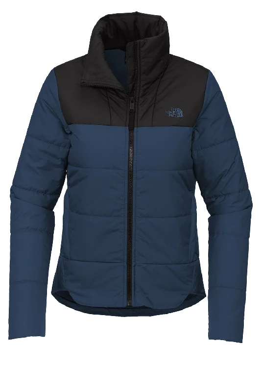 The North Face Womens Everyday Water Resistant Insulated Full Zip Jacket - Shady Blue