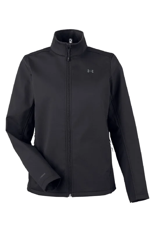 Under Armour Womens ColdGear Infrared Shield 2.0 Windproof & Waterproof Full Zip Jacket - Black