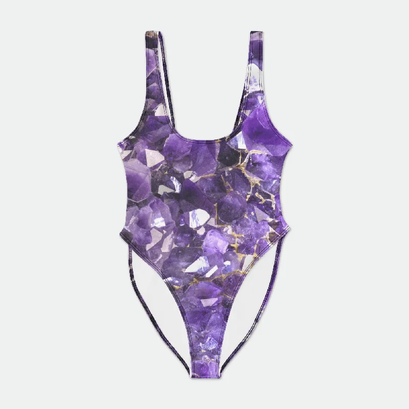 Amethyst Aura Bodysuit w/ Snap Closure