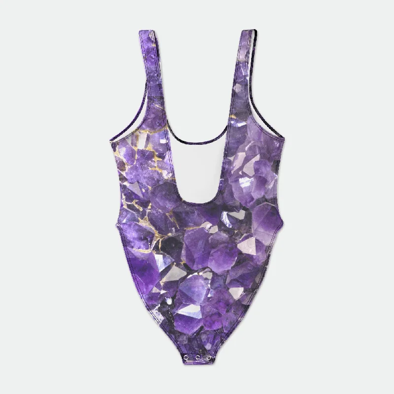 Amethyst Aura Bodysuit w/ Snap Closure