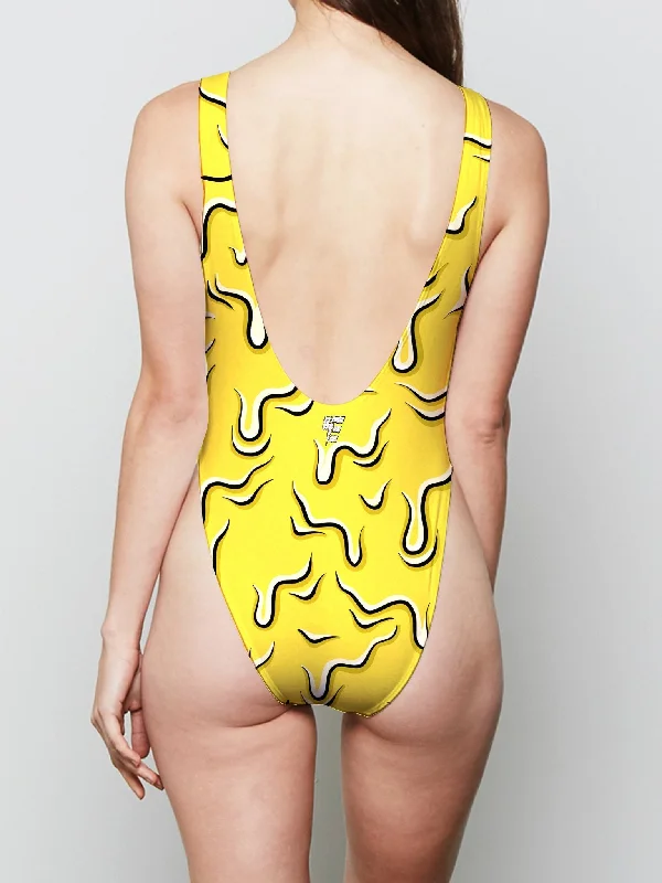 Neon Drippy (Yellow) Bodysuit