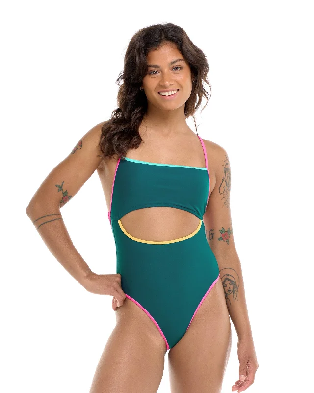 Vibration Devon One-Piece Swimsuit - Kingfisher