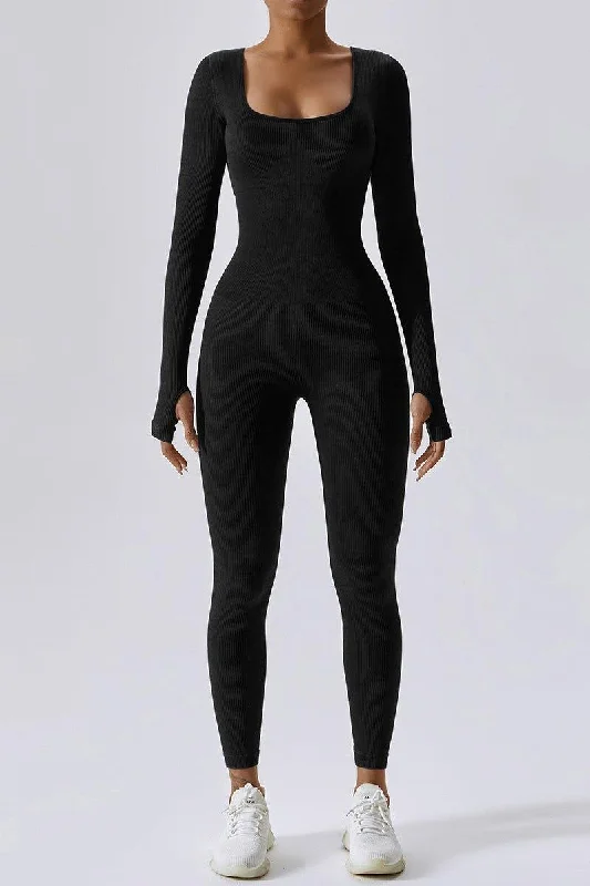 Women's One-Piece Long Sleeve Yoga Suit