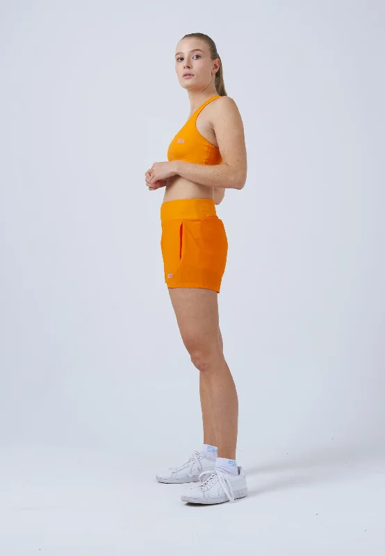 Advantage Tennis Shorts mit Ballhalter, orange