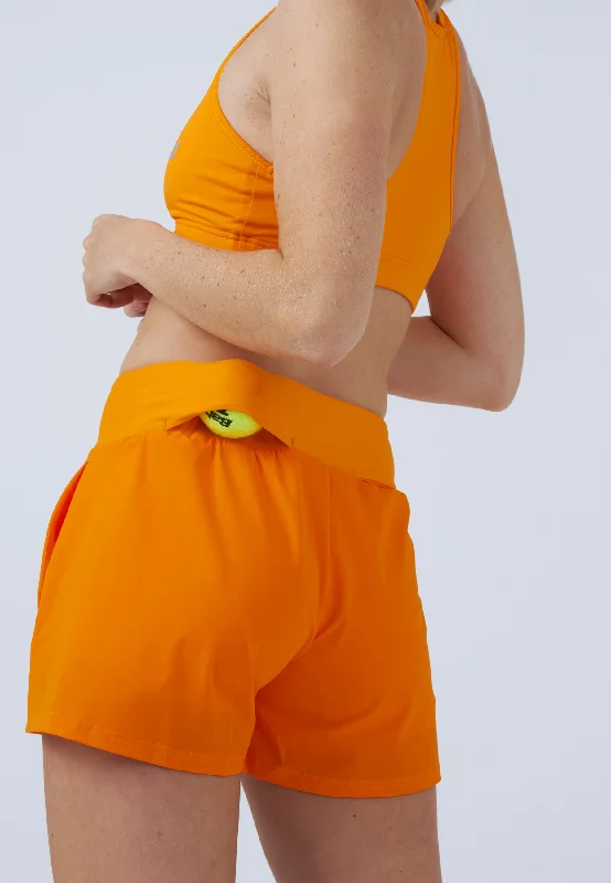 Advantage Tennis Shorts mit Ballhalter, orange