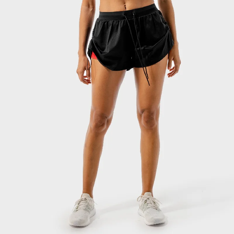 Flux 2-in-1 Shorts - Onyx & Flame