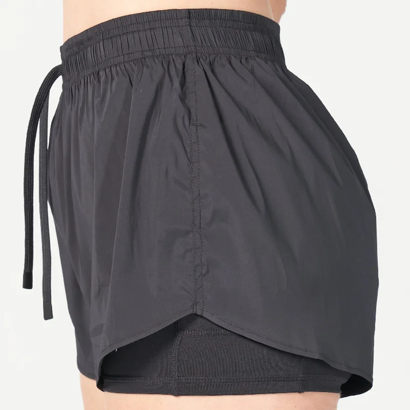 Glaze 2-in-1 Shorts - Black