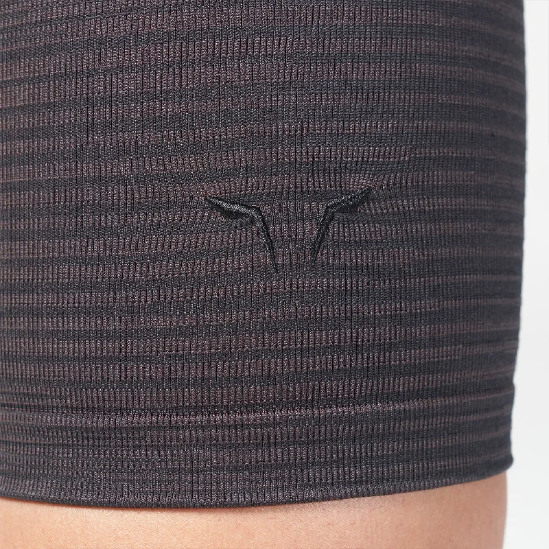 Infinity Stripe Seamless Shorts - Black