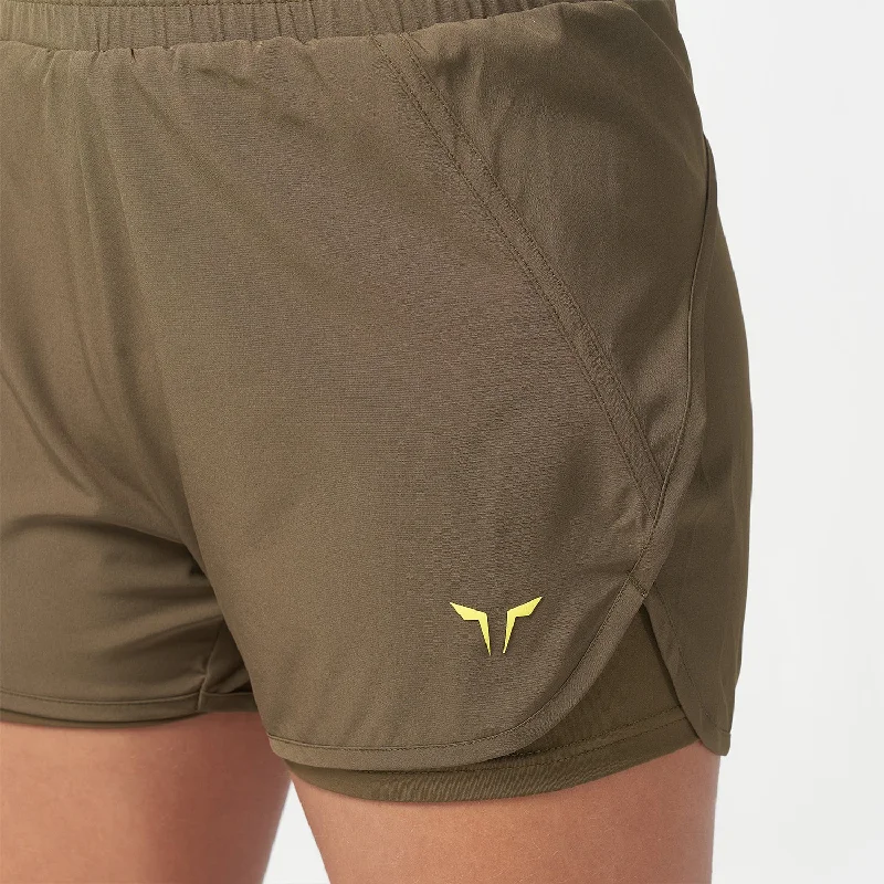 LAB360° Never Stop 2-In-1 Shorts - Dark Olive