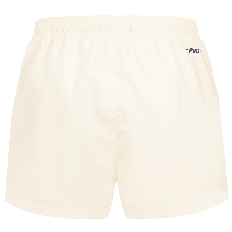 MLB ATLANTA BRAVES TRIPLE TONAL WOMEN'S WOVEN SHORT (EGGSHELL)