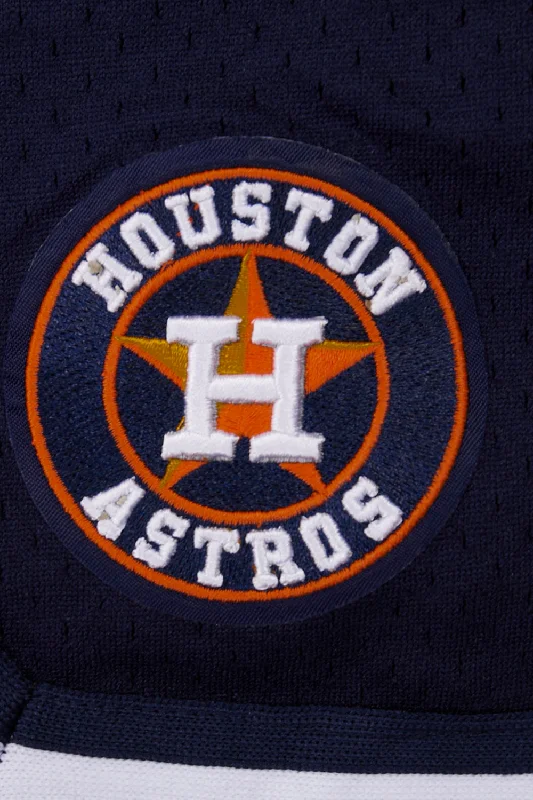 MLB HOUSTON ASTROS SCRIPT TAIL WOMEN'S MESH TAPE SHORT (MIDNIGHT NAVY)