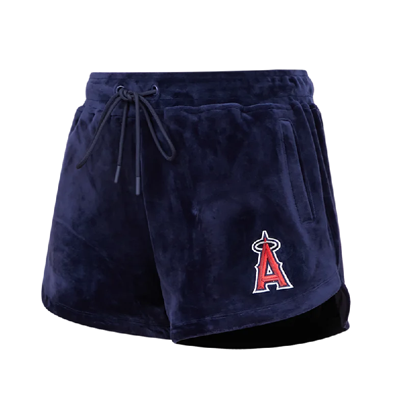 MLB LOS ANGELES ANGELS CLASSIC WOMEN'S VELOUR SHORT (MIDNIGHT NAVY)