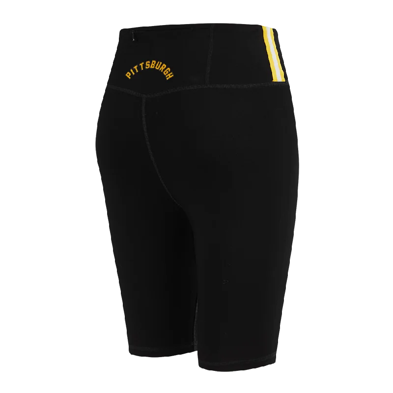 MLB PITTSBURGH PIRATES CLASSIC WOMEN'S BIKE SHORT (BLACK)