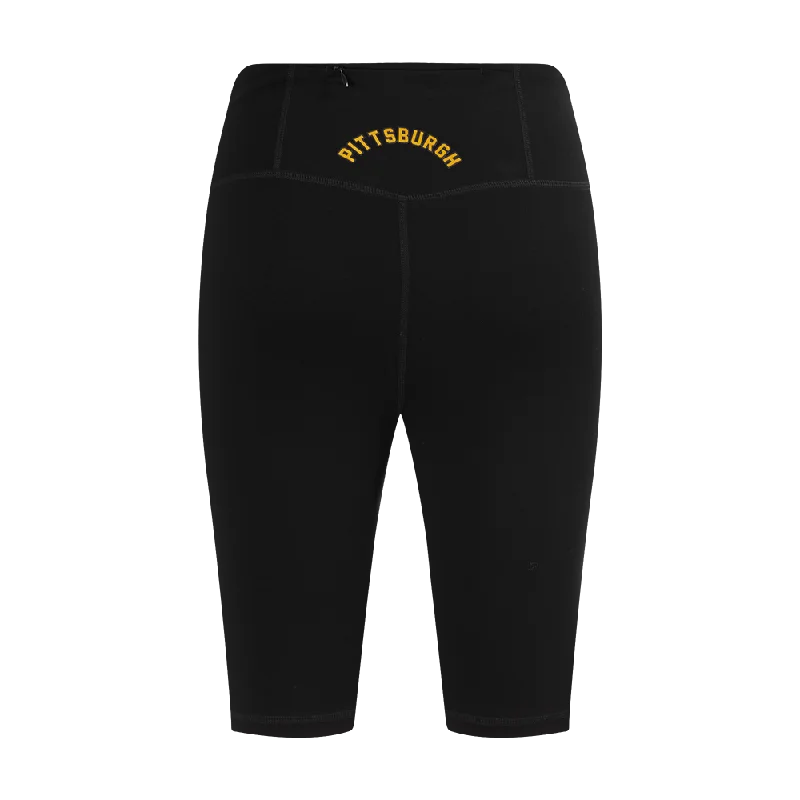 MLB PITTSBURGH PIRATES CLASSIC WOMEN'S BIKE SHORT (BLACK)