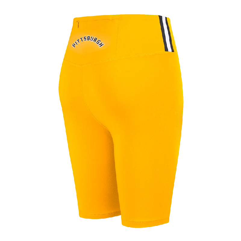 MLB PITTSBURGH PIRATES CLASSIC WOMEN'S BIKE SHORT (YELLOW)