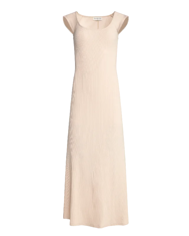 Marley Ribbed Maxi Dress | Cream