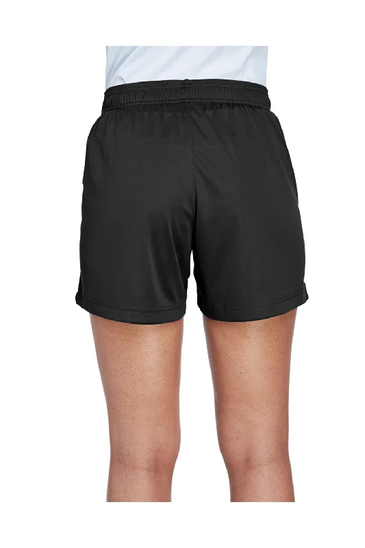 Team 365 Womens Zone Performance Moisture Wicking Shorts w/ Pockets - Black