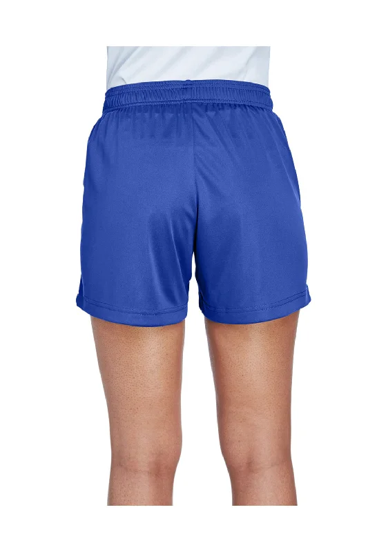 Team 365 Womens Zone Performance Moisture Wicking Shorts w/ Pockets - Royal Blue