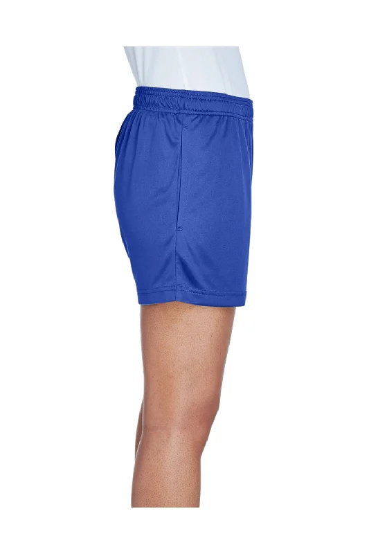 Team 365 Womens Zone Performance Moisture Wicking Shorts w/ Pockets - Royal Blue