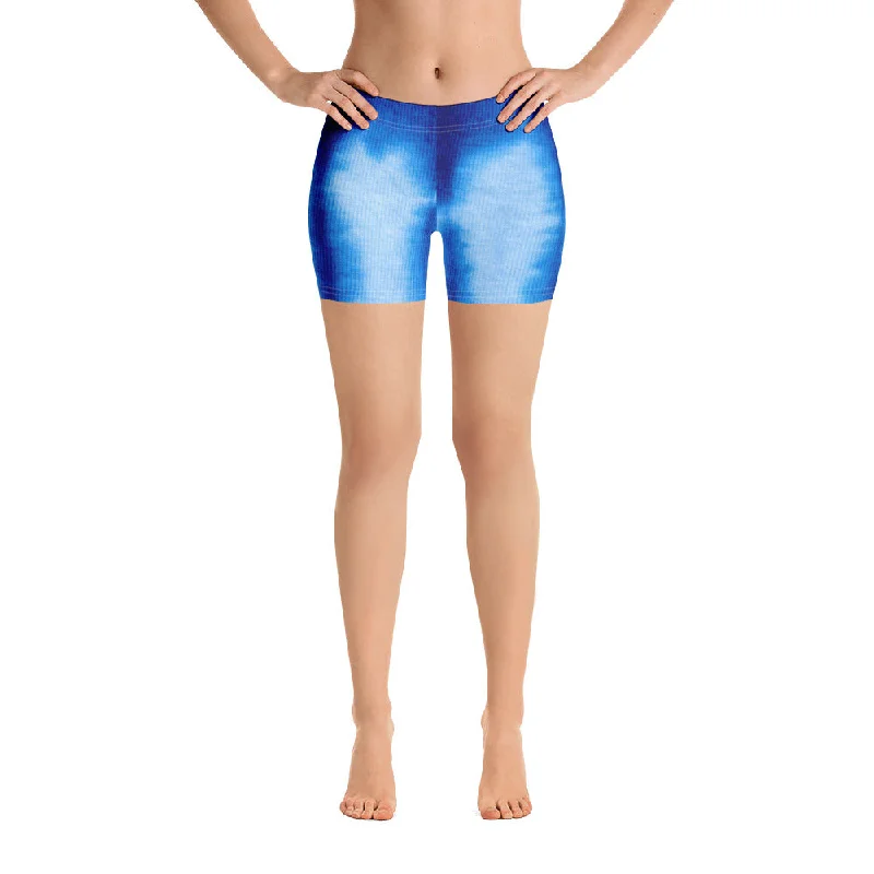 Blue Tye-Dye LaLa D&C  Bike Shorts