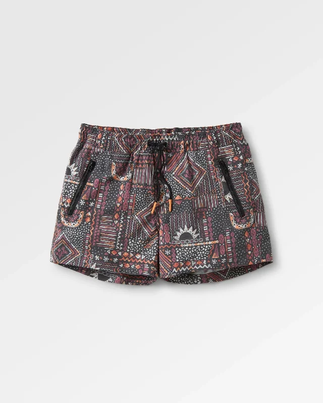 Way Out Recycled All Purpose Shorts - Vintage Patchwork Black/Multi