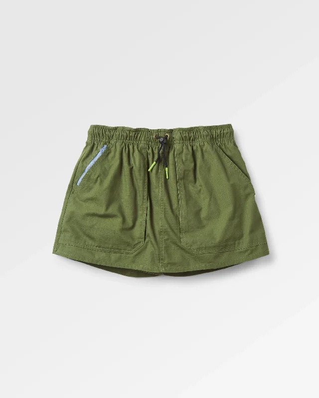 Wonderland Organic Cotton Skort - Khaki Green