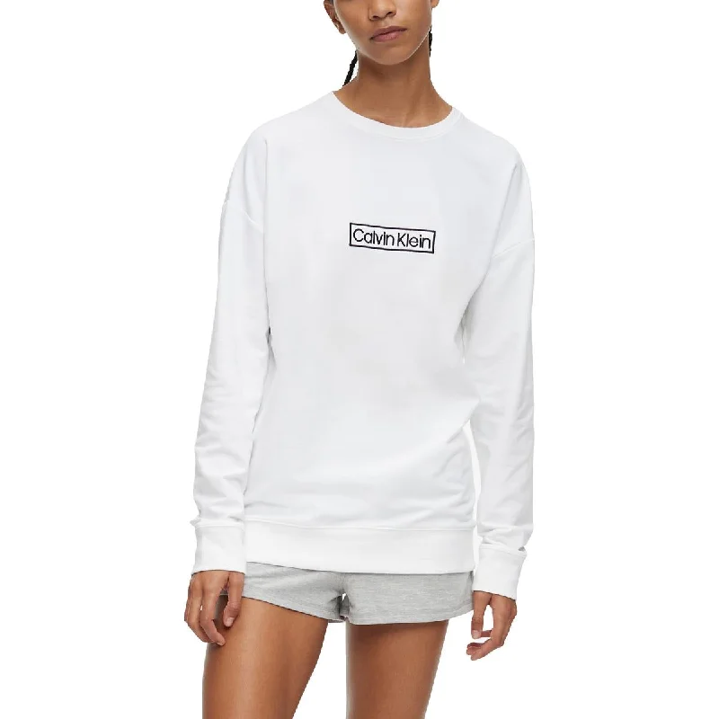 Calvin Klein Women's Reimagined Heritage Crewneck Sleep Sweatshirt