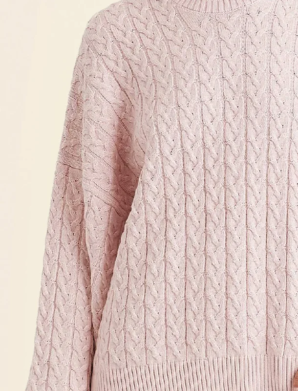 Cosy Cable Cotton Cashmere Jumper