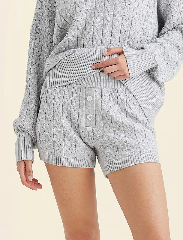 Cosy Cable Cotton Cashmere Short