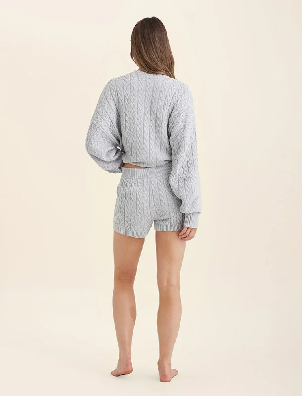 Cosy Cable Cotton Cashmere Short